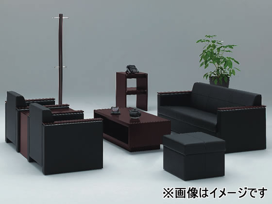 イトーキ L20サイドテーブル オークダークブラウン L20-0475-51