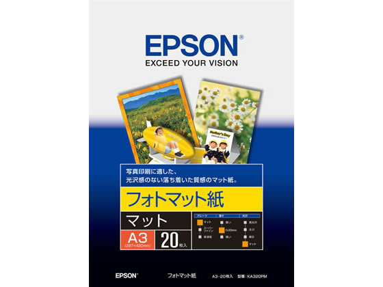 ●サイズ：Ａ３●紙厚：２３０μｍ（坪量：１６７ｇ／m2）●白色度：９７％●厚口タイプ●カラーインクジェット対応●注文単位：１冊（２０枚）●光沢感のない落ち着いた質感の写真印刷にも適した用紙です。