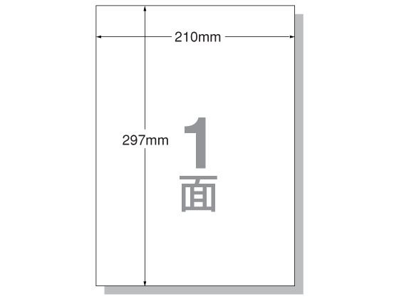 ●サイズ：Ａ４●入数：１冊（２０シート）●標準総厚み：１２５μｍ●ラベル厚み：０．０７ｍｍ●仕様：ノーカット●対応プリンタ：レーザー（カラー／モノクロ）、コピー（モノクロのみ）●耐熱性アンカーコート紙