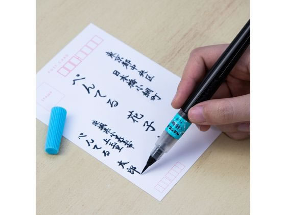 (まとめ) ぺんてる 筆 極細 XFL2F 1本 〔×30セット〕 ぺんてる筆 XFL2F 極細 黒