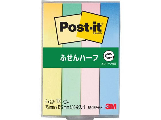 3M �|�X�g�E�C�b�g �ӂ���n�[�t �Đ��� �O���f�[�V���� 75�~12.5mm 4�F 4�� 560RP-GK