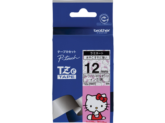 ●商品名（長さ）：ハローキティテープ（５ｍ）・$ラベル色／文字色：ハローキティホワイト・$ラベル幅：１２ｍｍ・$注文単位：１個・$※文字色は黒です。