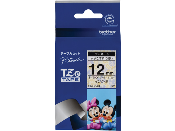 ●商品名（長さ）：ベビーミッキーテープ（５ｍ）・$ラベル色／文字色：ベビーミッキーイエロー・$ラベル幅：１２ｍｍ・$注文単位：１個・$※文字色は黒です。