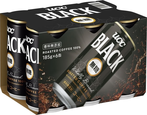 UCC BLACK無糖 185g 6缶パック 通販【フォレストウェイ】
