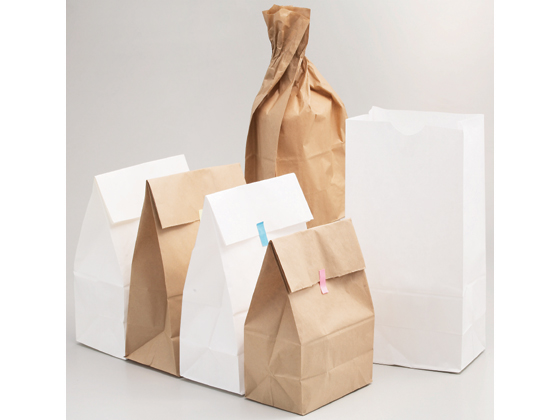 スーパーバッグ 角底袋 白無地 #12 350×178×112mm 100枚 通販