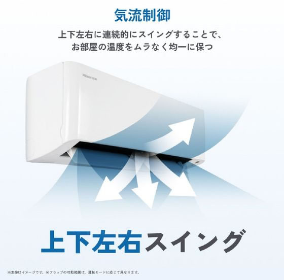 ハイセンス 【標準工事付】6畳向け エアコン e angle select Sシリーズ
