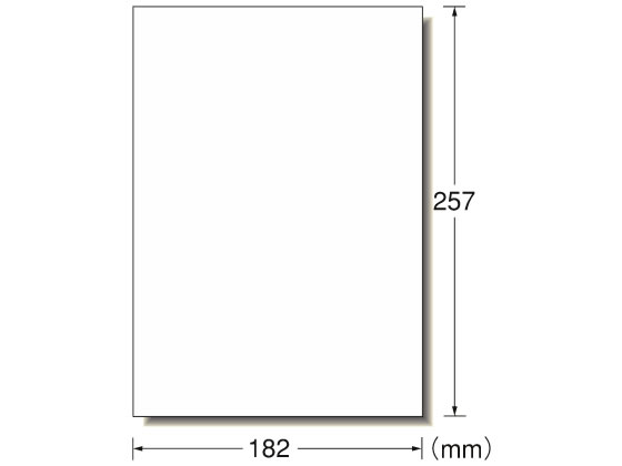 ●Ｂ５判 ノーカット●ラベルサイズ：１８２ｍｍ×２５７ｍｍ●材質：上質紙●標準総厚み：１２５ｇ／m2●モノクロコピー・モノクロレーザー・カラーレーザープリンタ対応●裏面にはカットに便利な５ｍｍ方眼印刷