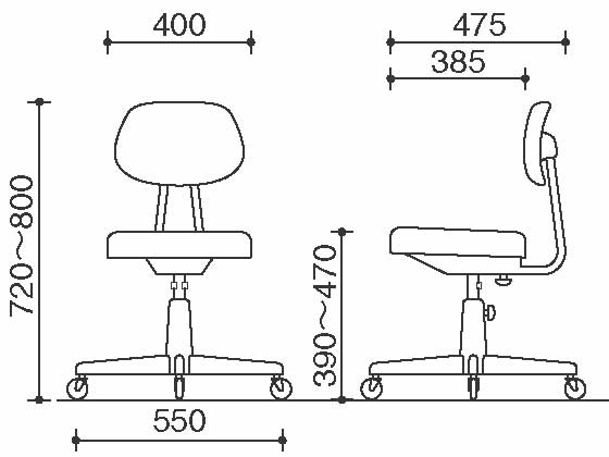 コクヨ 事務用回転イス 10シリーズ 塗装脚 グレー 肘なし CR-1 通販