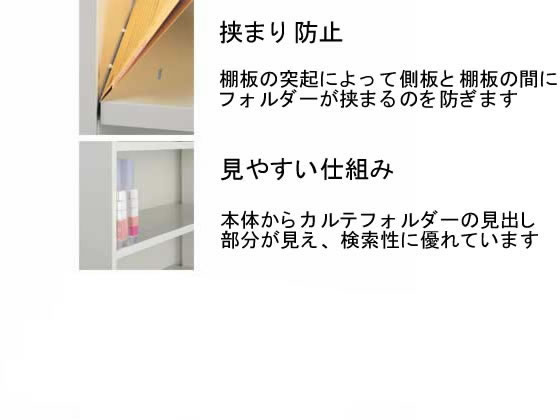 コクヨ De-math 100区分対応カルテ戸棚 1段タイプ W900 通販
