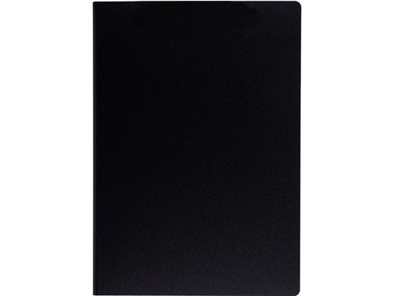 ●色：ブラック●サイズ：Ａ４タテ／ヨコ●とじ方向：短辺とじ／長辺とじ●外寸法：縦３２４×横２４３ｍｍ●背幅：１９ｍｍ●収容枚数：１００枚●材質：表紙／再生発泡ＰＰ ２．５ｍｍ厚、とじ具／鉄●注文単位：