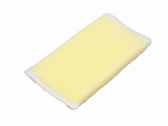 ●サイズ：１５０×８０×２０ｍｍ●素材：ウレタンスポンジ／ポリエステル●色：グリーンまたはイエロー※色の指定はできません。●注文単位：１個●ネット●抗菌●泡立ちが良く細かく洗える