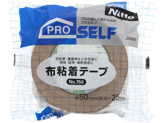 ニトムズ 布粘着テープNO.750 幅50mm×長さ25m J5090 通販【フォレスト