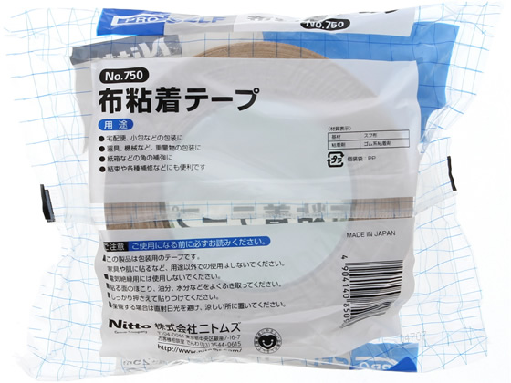 ニトムズ 布粘着テープNO.750 幅50mm×長さ25m J5090 通販【フォレスト