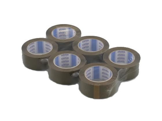 ●サイズ：幅４８ｍｍ×長さ１００ｍ●色：茶●厚さ：０．０５２ｍｍ●注文単位：１パック（６巻）