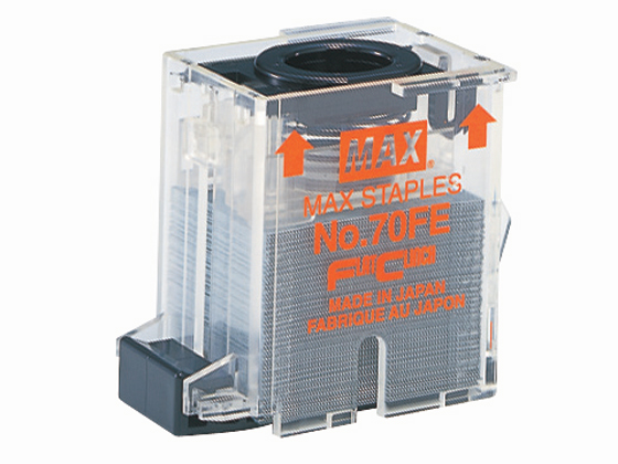 ●電子ホッチキスＥＨ−７０Ｆ専用針●針サイズ：１１．３ｍｍ×足長さ８ｍｍ●注文単位：１パック（５０００本入）