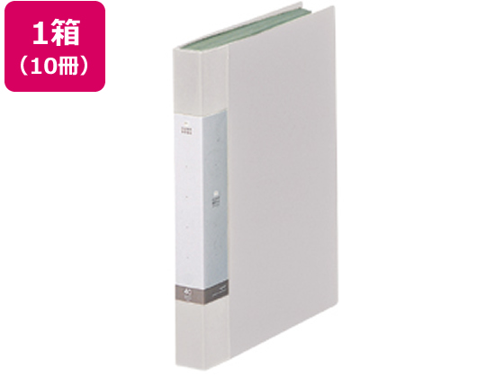 ●表紙色：白●サイズ：Ａ４タテ●外寸法：縦３０６×横２４０ｍｍ●背幅：３２ｍｍ●ポケット枚数：４０枚●中紙：あり●中紙色：白●材質：表紙・ポケット／ポリプロピレン●背見出し紙差替え可能●注文単位：１箱