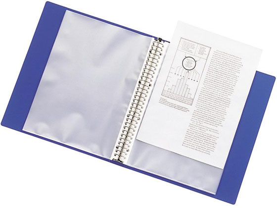 リヒトラブ リクエスト クリアーブック差替式A4 30穴 背幅35 黒6冊  