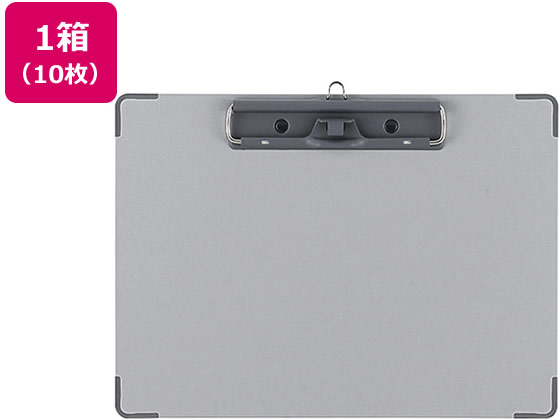 ●色：グレー●サイズ：Ｂ５ヨコ●とじ方向：長辺とじ●外寸法：縦２０７×横２８２ｍｍ●ペンホルダー付き（軸径７．５〜１１ｍｍまで）●吊り下げ金具付き●角金具付き●材質：クロス貼り（芯材／古紙パルプ配合）