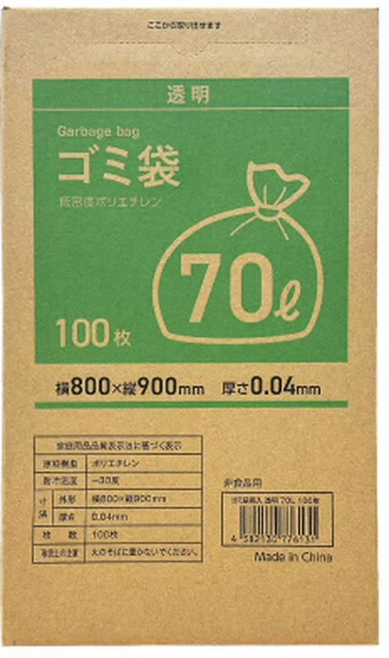 Forestway 詰替用ゴミ袋 乳白半透明 70L 100枚×4袋[代引不可] 詰替用ゴミ袋 乳白半透明 70L 100枚×4袋 Forestway FRW669146