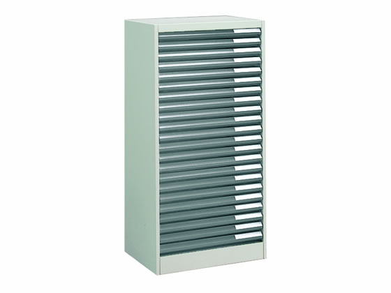 ●外寸法：幅５３０×奥行４００×高さ１０６０ｍｍ●トレー内寸法／幅４８６×奥行３２５×高さ３３ｍｍ●質量／２６．７ｋｇ●材質／スチール●グリーン購入法適合●対応ベース品番：Ｓ−２１４ＢＦ４（Ａ３横１列