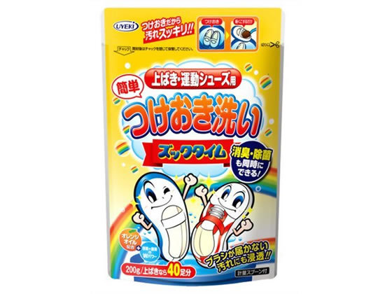 ●靴用洗剤●内容量：２００ｇ（上ばきなら４０足分）●オレンジオイル配合●計量スプーン付※次の靴は洗えません。（皮革・合成皮革製品、ファスナーやバックルなどの金属部分がついているもの、水につけると色落ち