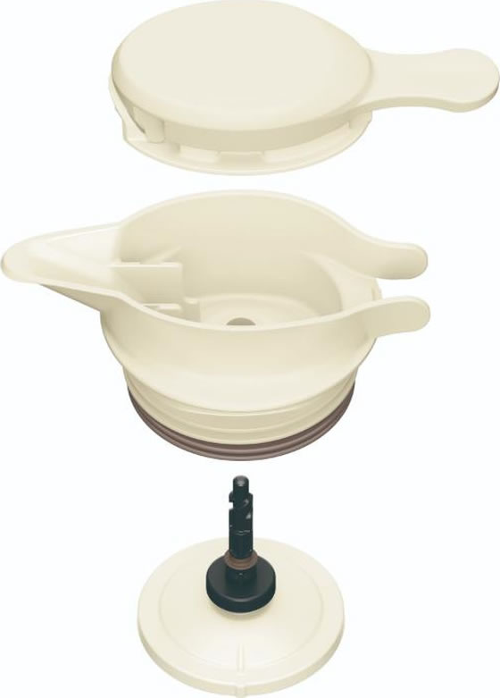 サーモス THERMOSステンレスポット 1.5L 食洗機対応 アイボリー TTG