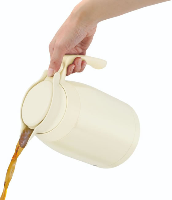 サーモス THERMOSステンレスポット 1.5L 食洗機対応 アイボリー TTG