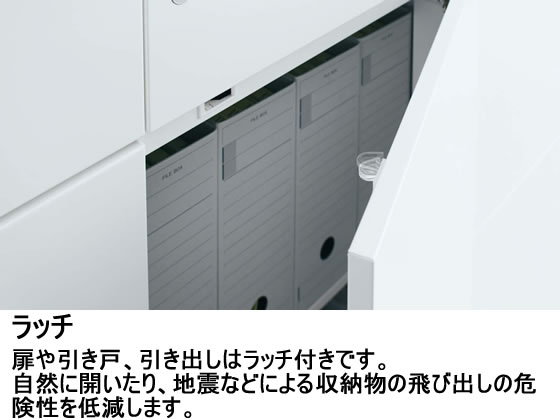 コクヨ エディア 下置き 3枚引戸 H1110 ホワイト | Forestway【通販