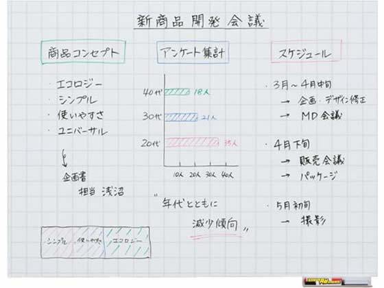 マグエックス　暗線ホワイトボードシート（大） たのめーるマグエックス マグネットホワイトボードシート 暗線入