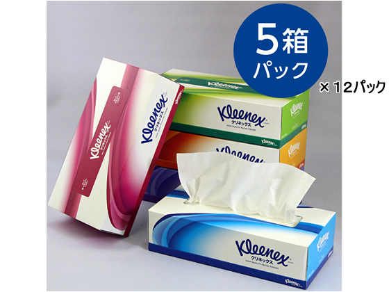 クレシア クリネックスティッシュ 180組 5個×12パック 40442 通販