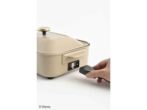 Disney コンパクトホットプレート　ベージュ BOE134-BE BRUNO 30%OFF 公式 DISNEY コンパクトホットプレート BOE134-BE