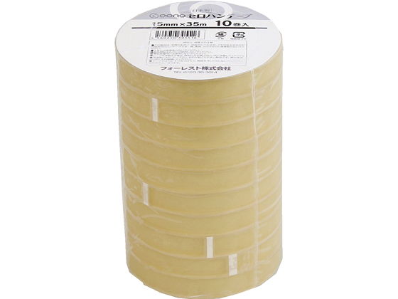 Goono セロハンテープ 15mm×35m 10巻 | Forestway【通販フォレストウェイ】