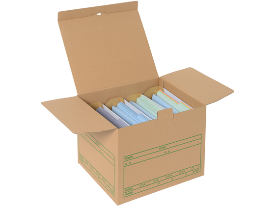 プラス ワンタッチストッカー DN240NN 10個 プラス 文書保存箱 ワンタッチストッカー D型フタ式 B4／A3用 書類収納