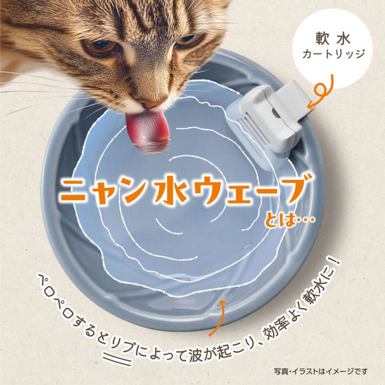 ジェックス ピュアクリスタル 超ニャン水ボウル ブルー 通販