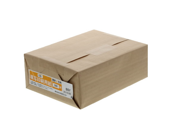 ●サイズ：Ｂ５Ｙ目（横目）●坪量：１５７ｇ／m2（四六判換算：１３５ｋｇ）●紙厚：１７８μｍ（官製はがきとほぼ同じ厚さ）●白色度：８０％●入数：５００枚※インクジェットプリンタ、ＦＡＸには対応しており