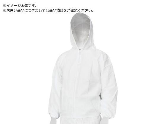 ●色：ホワイト●サイズ：３Ｌ●適合身長（ｃｍ）：１８２〜１８８●適合胸囲（ｃｍ）：１０８〜１１６●タイプ：フード付ジャンパー●使い捨てタイプ●右前ポケット付き●フードひも入り●前ファスナー●ウエスト・