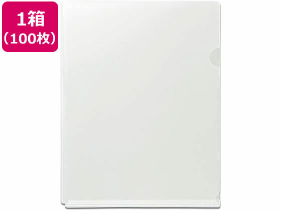 プラス たっぷり入るマチ付クリアーホルダー A4 クリアー 100枚 通販