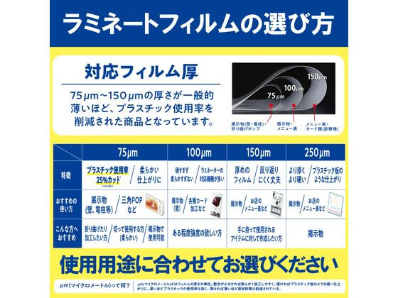 アイリスオーヤマ ラミネートフィルム 100μ A4横サイズ100枚 LFTY