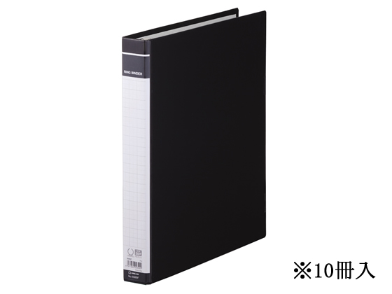 キングジム リングバインダーBF A4タテ 黒 10冊 668BF-BK 通販
