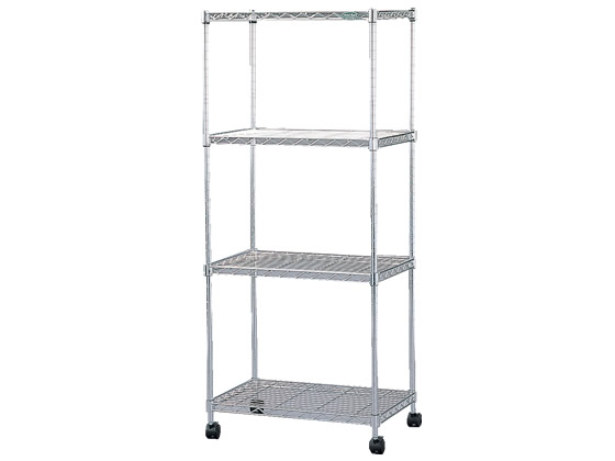 メタルラック　新品未使用 スチールラック 幅55cm 4段 カラーメタルラック CMM-55124 ホワイト