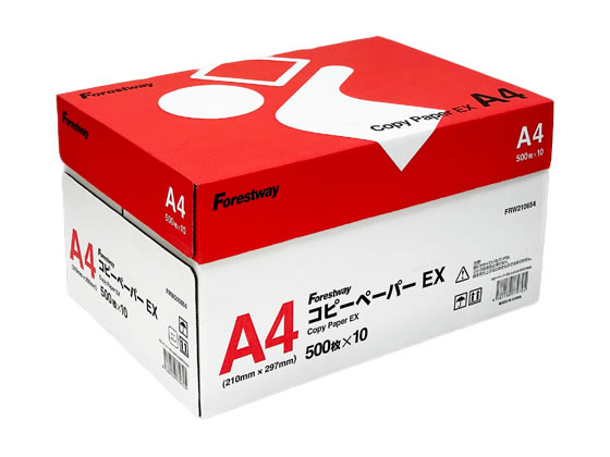 Forestway コピーペーパーEX A4 500枚×10冊 通販【フォレスト
