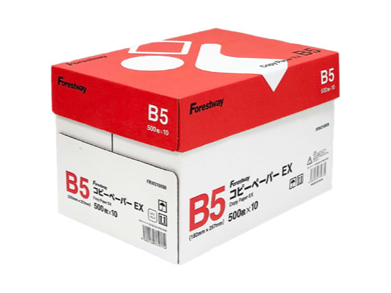 Forestway コピーペーパーEX B5 500枚×10冊 通販【フォレストウェイ】