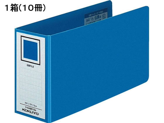 コクヨ 固定式クリアファイル ＜Glassele＞（グラッセル） A4タテ 40ポケット ブルー 青 半透明 ラ-GL40B 1冊