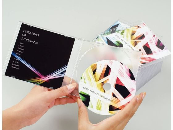 エーワン CD DVDラベルシール 2面 内径・小 ホワイト 50シート 29168