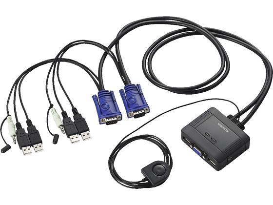 エレコム USBパソコン切替器 KVM-KUS 通販【フォレストウェイ】