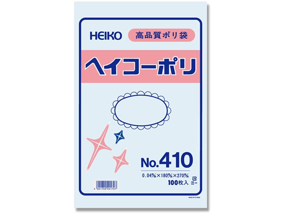 ●サイズ：縦２７０×横１８０ｍｍ●厚み：０．０４ｍｍ●材質：高圧ポリエチレン●やや厚めのポリ袋です●注文単位：１袋（１００枚）