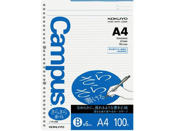 ●サイズ：Ａ４（縦２９７×横２１０ｍｍ）●穴数：３０穴●罫内容：中横罫（Ｂ罫）６ｍｍ４１行●枚数：１００枚●紙質：上質紙●紙厚：７０ｇ／m2●丸穴●注文単位：１冊（１００枚）
