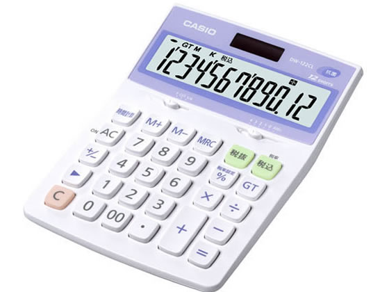 カシオ 抗菌電卓12桁 デスクタイプ DW-122CL-N 通販【フォレストウェイ】