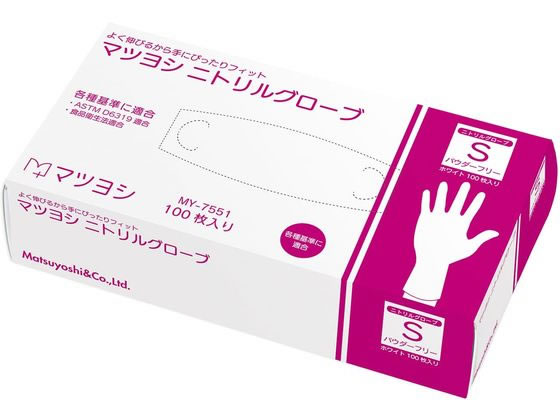 �}�c���V �j�g�����O���[�u �z���C�g 25-3267-00 S�T�C�Y 100�� MY-7551(S)100�}�C