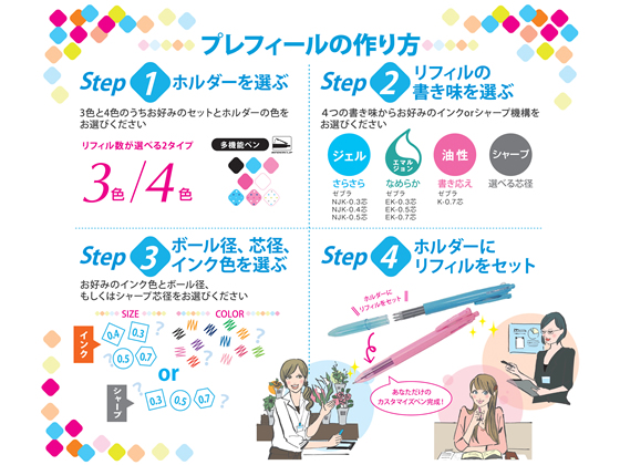ゼブラ サラサセレクト用 Njk 0 4芯 0 4mm 紫 Rnjk4 Pu Laenggass Leist Ch